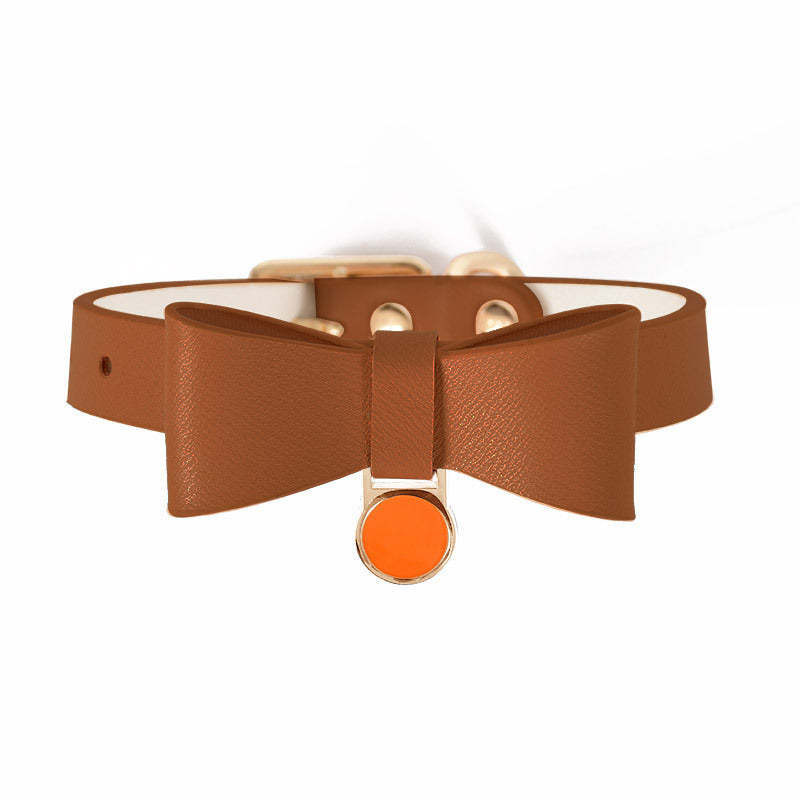 Luxury Leather Cat Collar for Stylish Pets