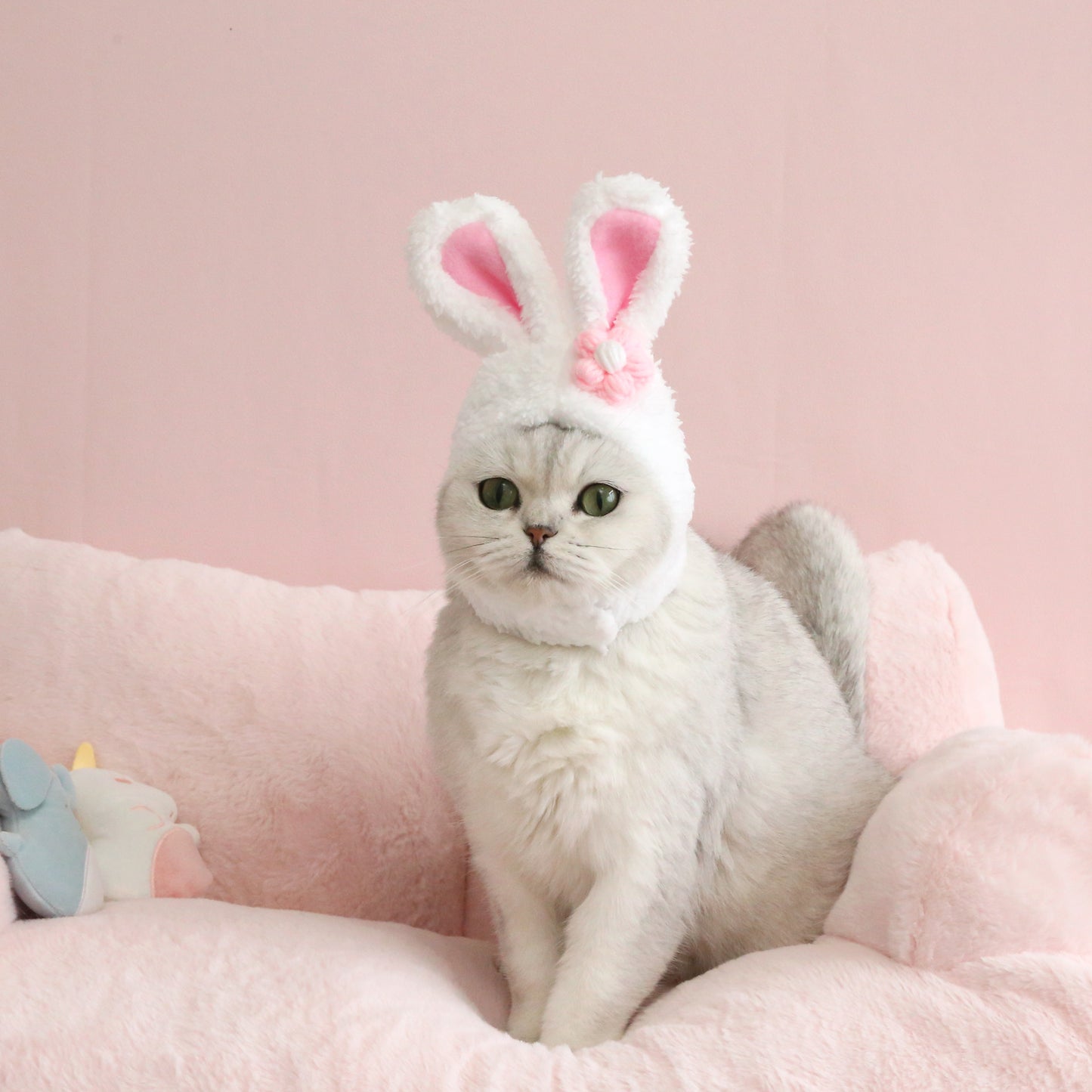 Cute Rabbit Hat for Pets – Soft & Stylish