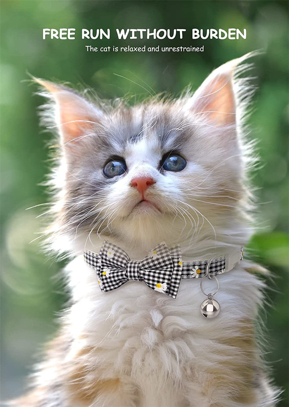 Plaid Bowknot Pet Collar for Dogs & Cats