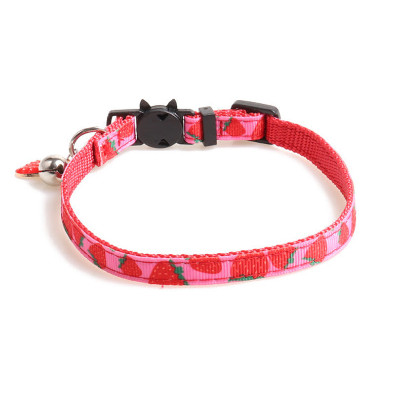 Arminger's New Pet Webbing Fruit Cat Collar
