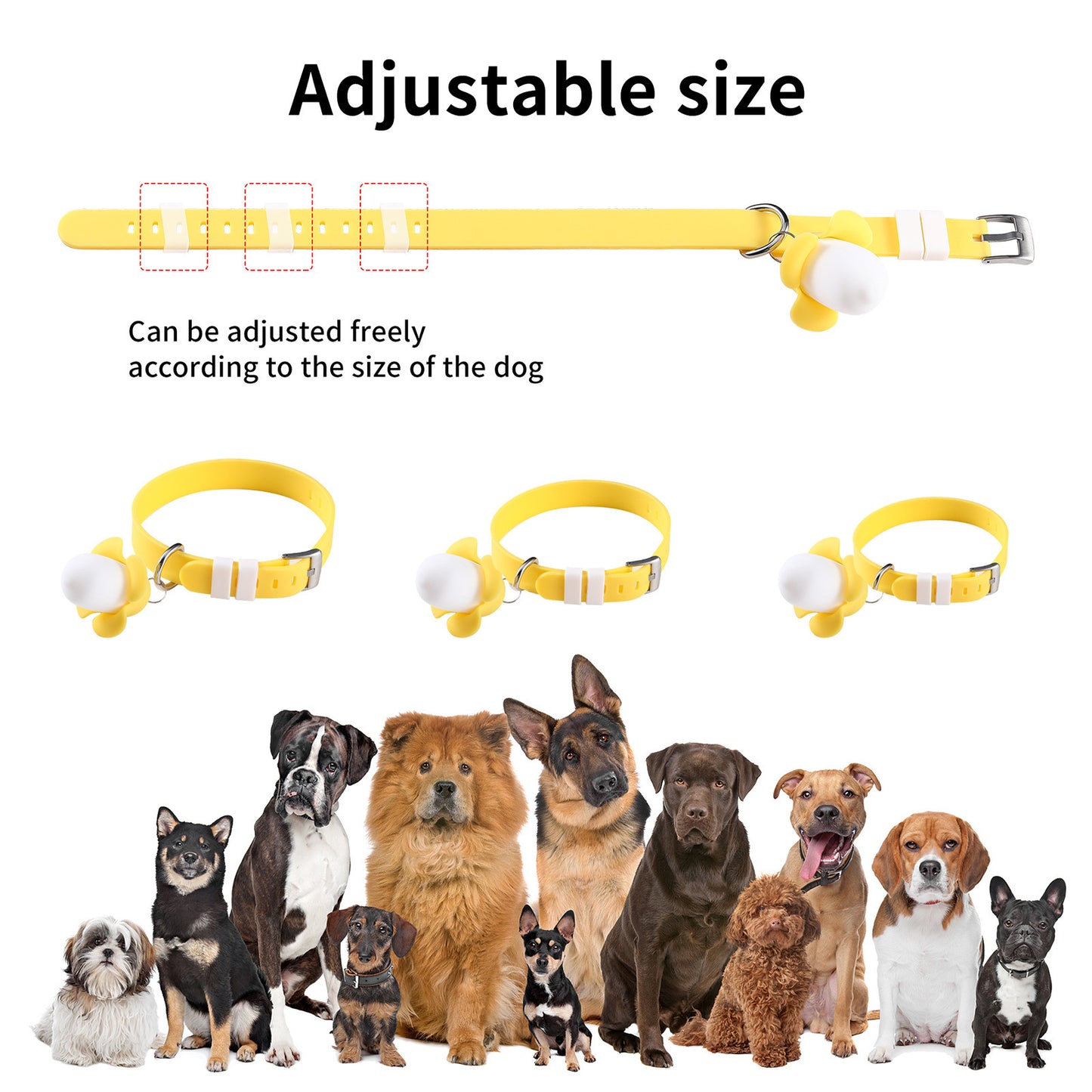 USB Rechargeable Banana Dog Collar Light