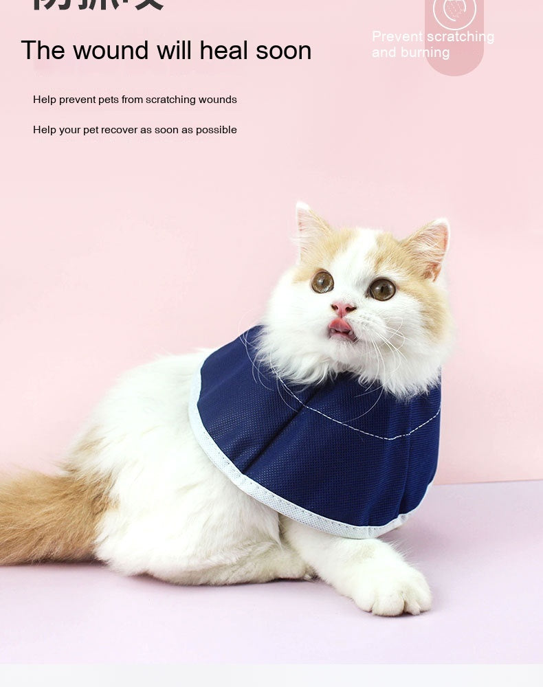 Ondaum Pet Anti-Licking Headwear Turban for Cats – Soft & Protective Recovery Collar