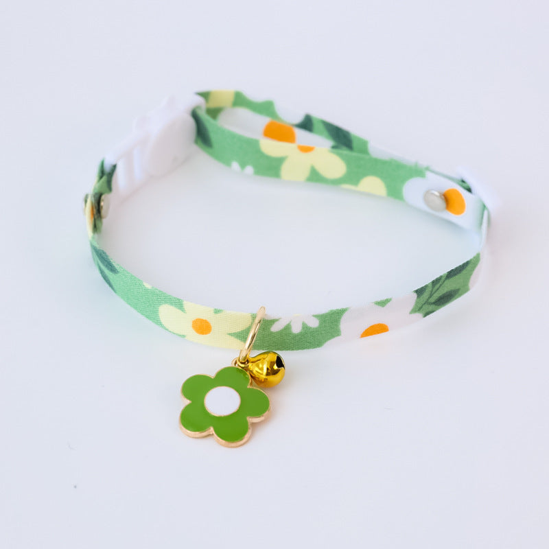 Pet Collar Daisy Flower Safety Buckle Necklace