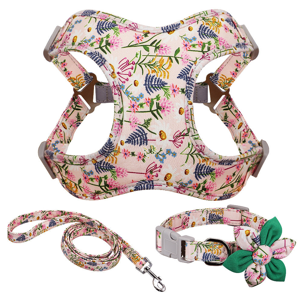 Veststyle Collarchest Strap Dog Walking Rope And Chain