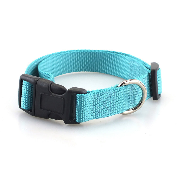 Ondaum Adjustable Plain Polyester Pet Collar – Durable & Comfortable Dog Collar in Multiple Colors & Sizes