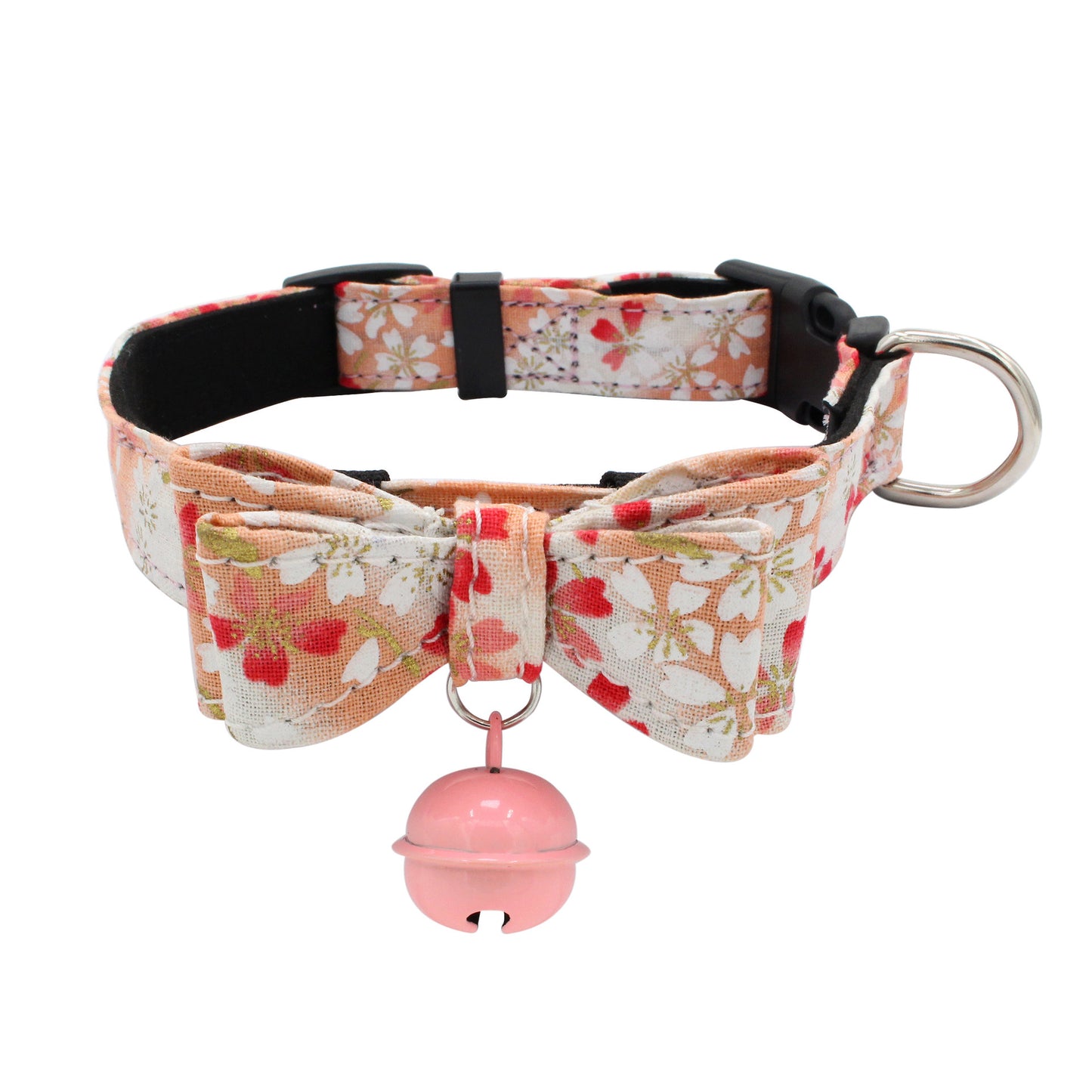 Pet microfiber backing comfortable bow collar collar