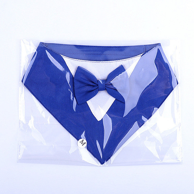 Pet's Saliva Towel Velcro Triangle