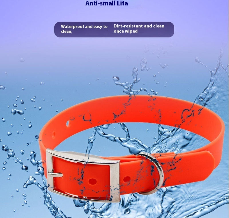 Ondaum Waterproof PVC Dog Collar – Durable, Wear-Resistant Pet Traction Collar