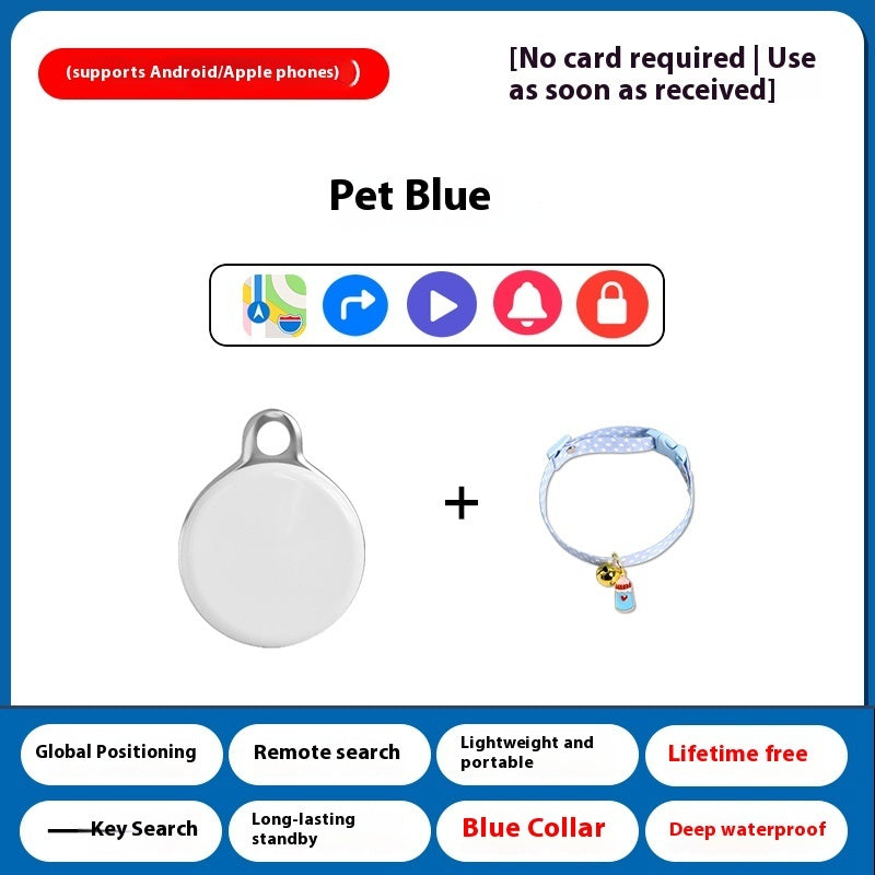Ondaum Pet GPS Tracker – Anti-Loss Alarm Device for Cats & Dogs