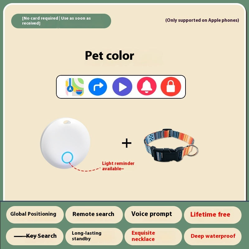Ondaum Pet GPS Tracker – Anti-Loss Alarm Device for Cats & Dogs