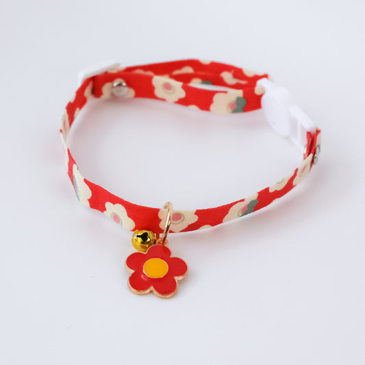 Pet Collar Daisy Flower Safety Buckle Necklace