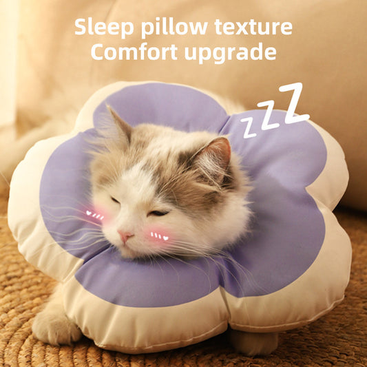 Adjustable Cat Flower Neck Collar for Recovery