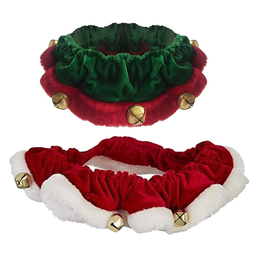 Christmas Dog Collar with Bells for Pets