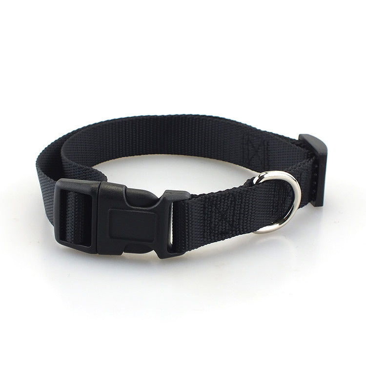 Ondaum Adjustable Plain Polyester Pet Collar – Durable & Comfortable Dog Collar in Multiple Colors & Sizes