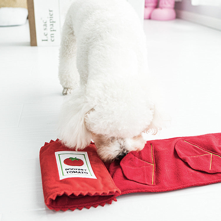 Canned Tomato Dog Educational Toy Sniffing Leaky Food Toy