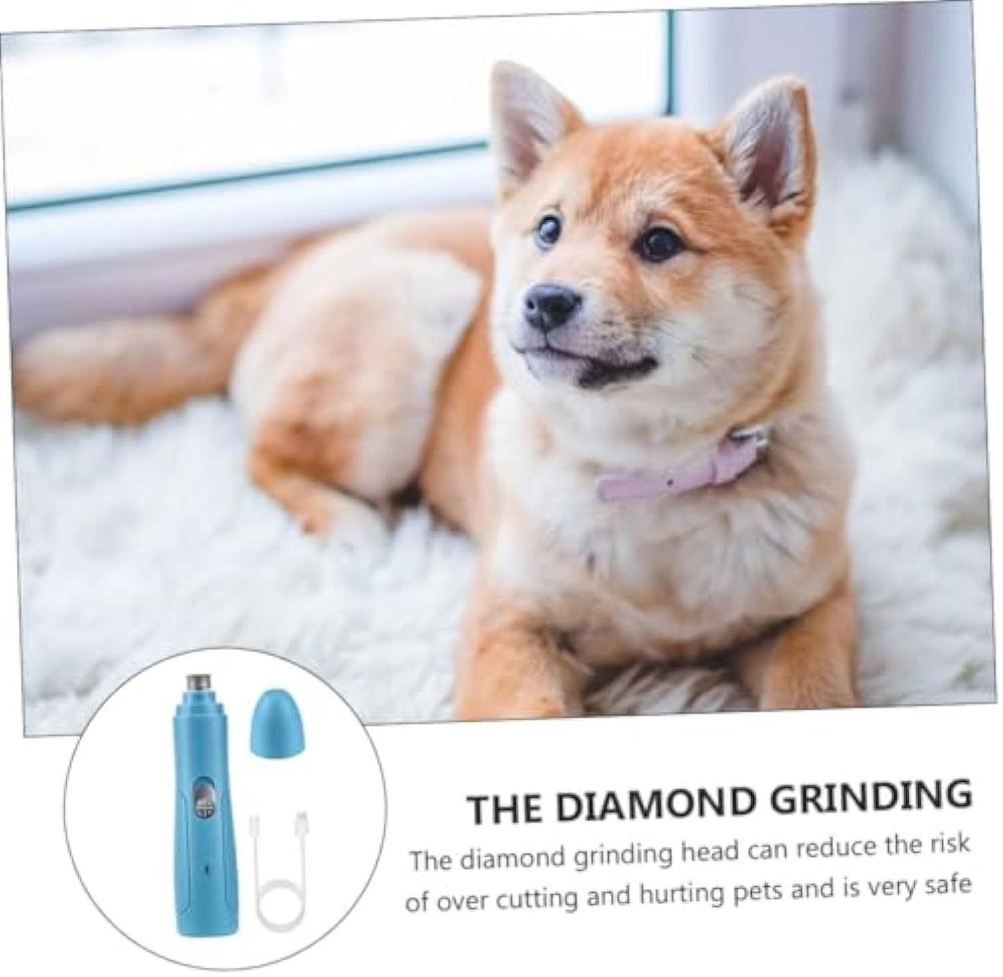 Electric Pet Nail Grinder - Safe & Versatile Grooming Tool