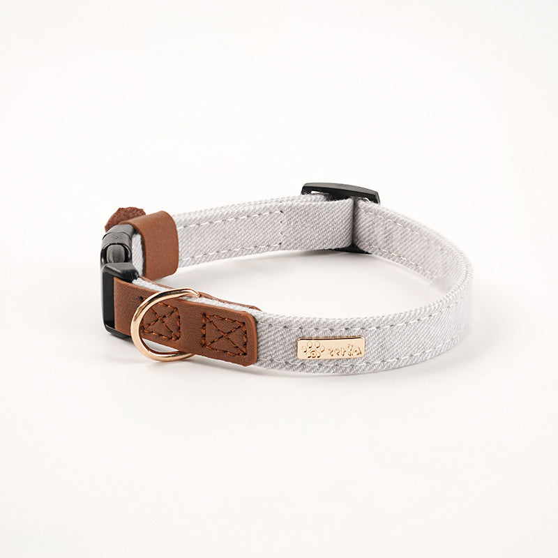 Adjustable Mohair Dog Collar with Safety Features