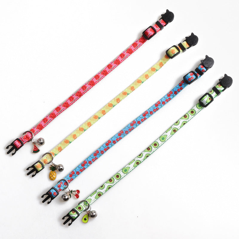 Arminger's New Pet Webbing Fruit Cat Collar