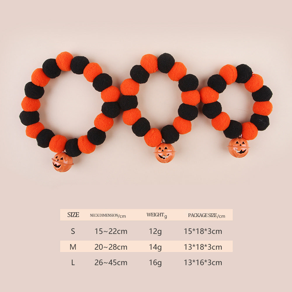 Ondaum Funny Naughty Cat Collar - Trick or Treat Pumpkin Collar for Playful Pets