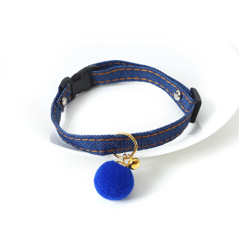 Pet denim five-pointed star pendant