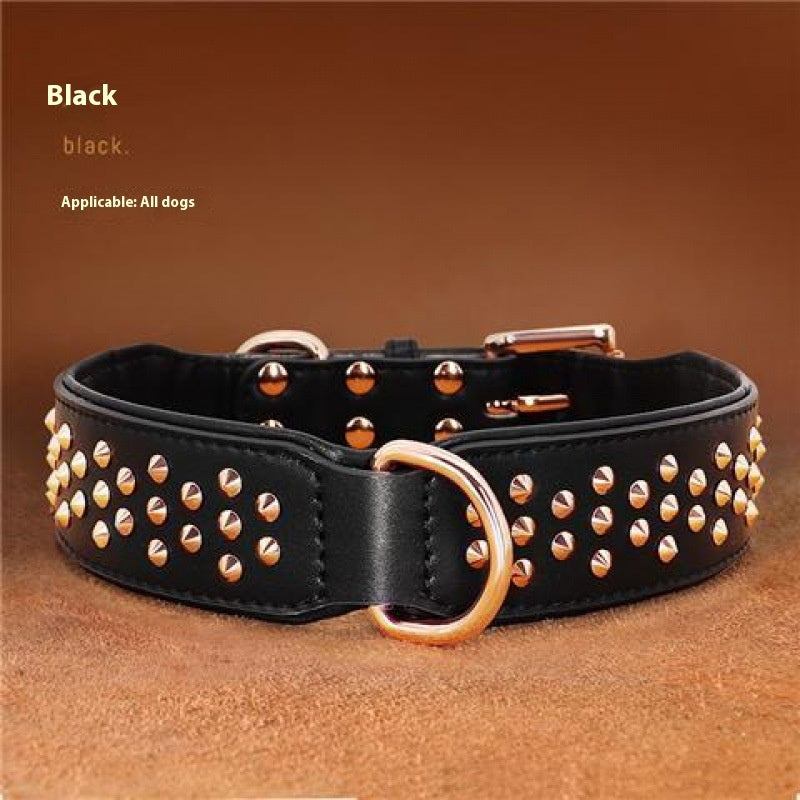 Durable Leather Anti-Bite Dog Collar