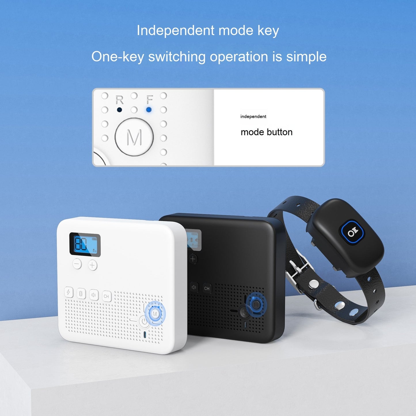 Wireless Dog Trainer Two-in-one Remote Control Stop Barking Waterproof Collar
