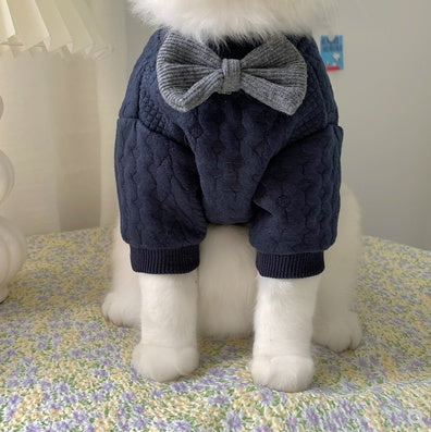 Cozy Casual Pet Outfit – Dark Blue