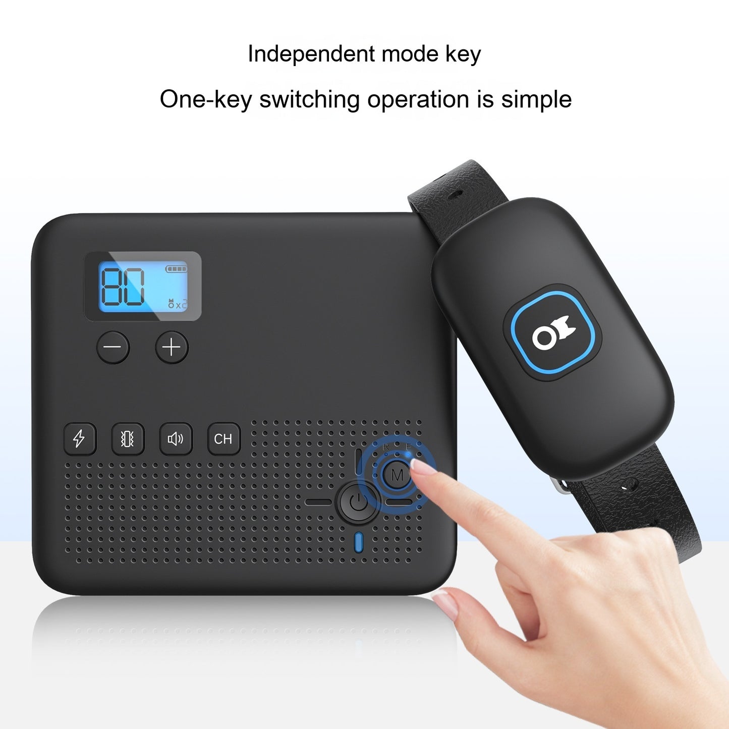 Wireless Dog Trainer Two-in-one Remote Control Stop Barking Waterproof Collar