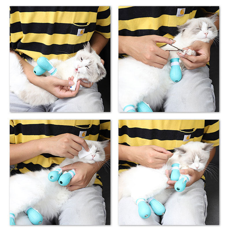 조절 가능한 안티 스크래치 고양이 발 커버