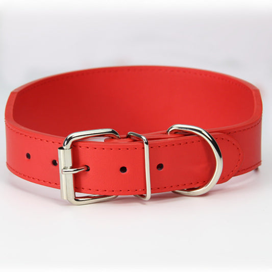 Fish-Shaped Leather Dog Collar – Anti-Breaking Loose, Wear-Resistant, Adjustable for All Seasons