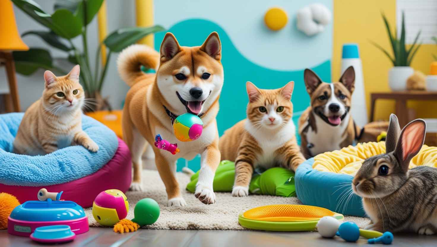 Happy dog playing with Ondaum Pet toy