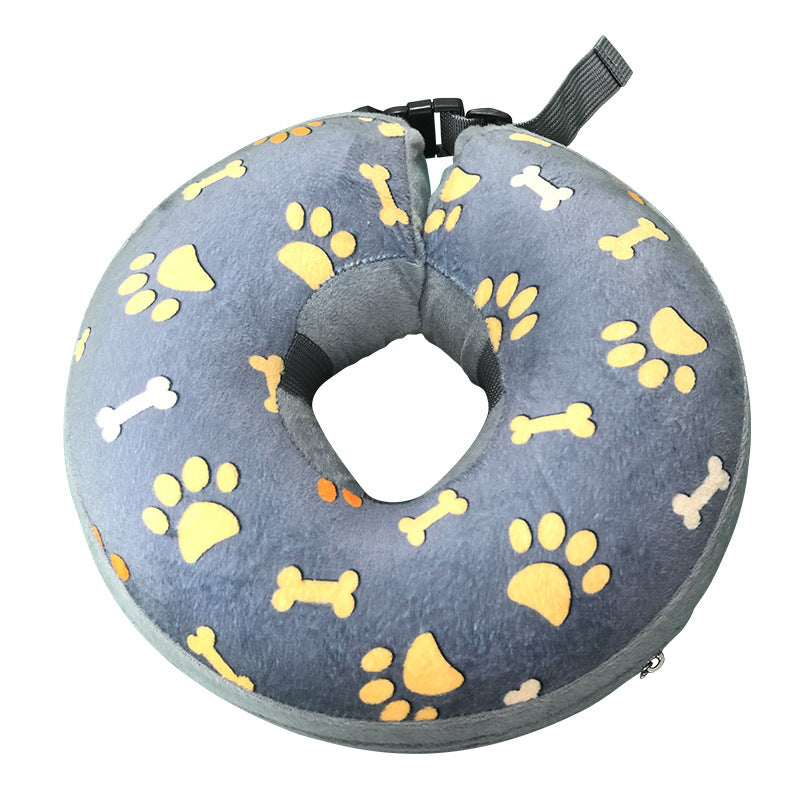 Inflatable Dog Collar for Recovery and Protection