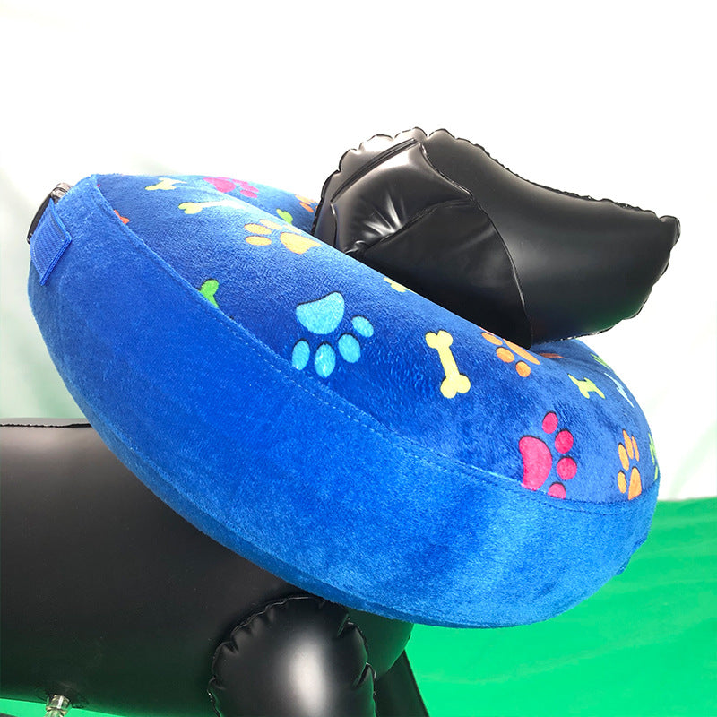 Inflatable Dog Collar for Recovery and Protection