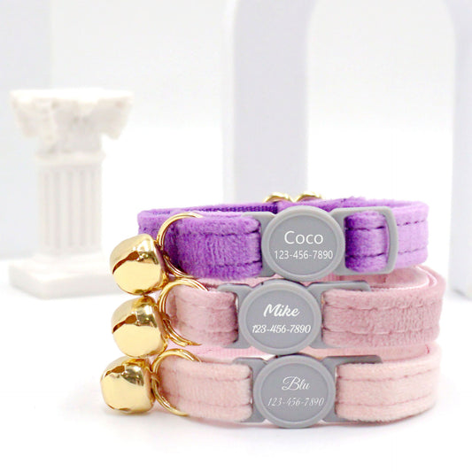 Cute Cat Collar with Bell and Safety