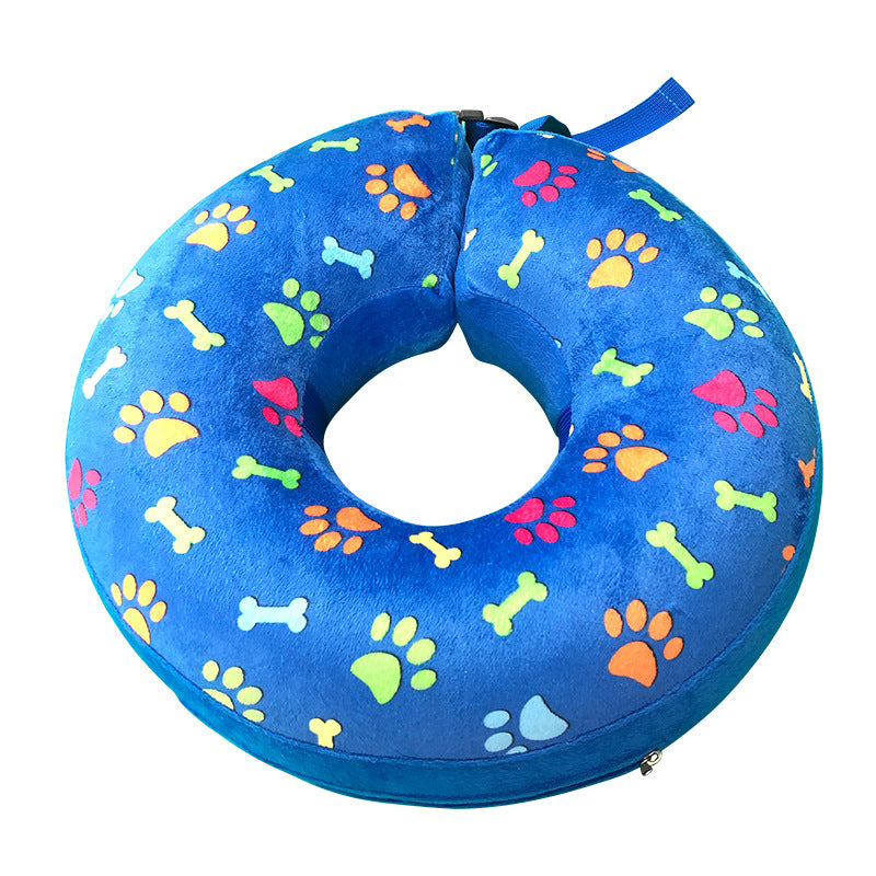 Inflatable Dog Collar for Recovery and Protection