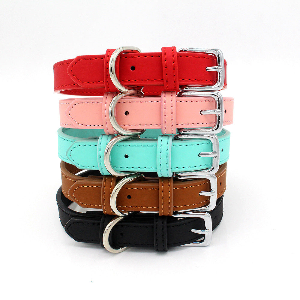 Comfortable PU Leather Pet Collar for Dogs