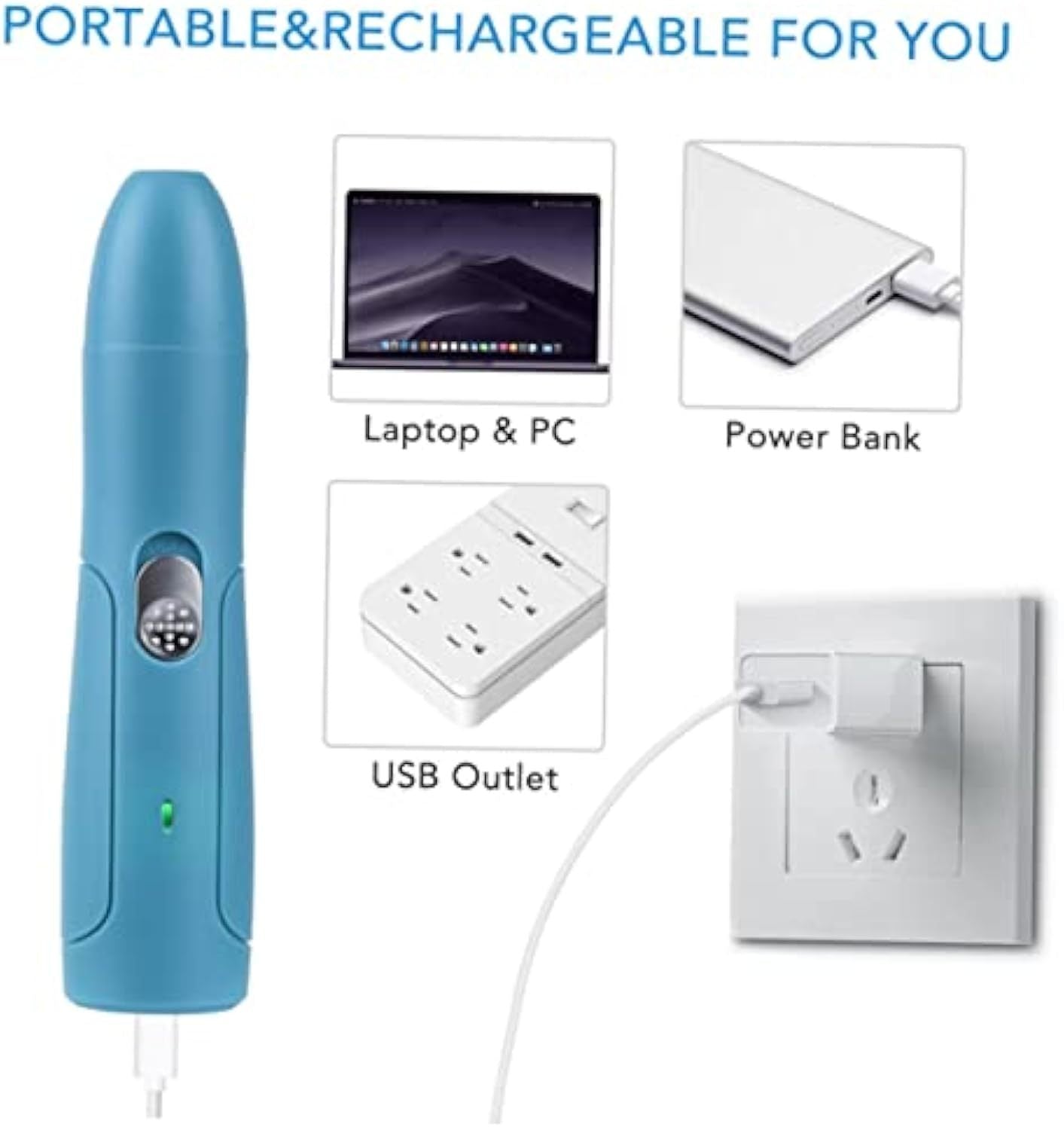 Electric Pet Nail Grinder - Safe & Versatile Grooming Tool