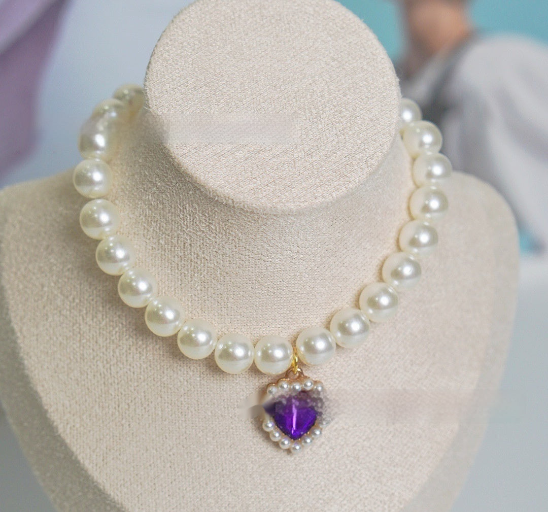 Pearl Love Gem Cat Collar for Stylish Cats