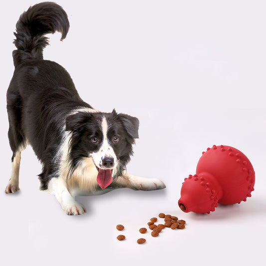 Ondaum Durable Rubber Dog Toy - Treat Dispenser & Chew Ball