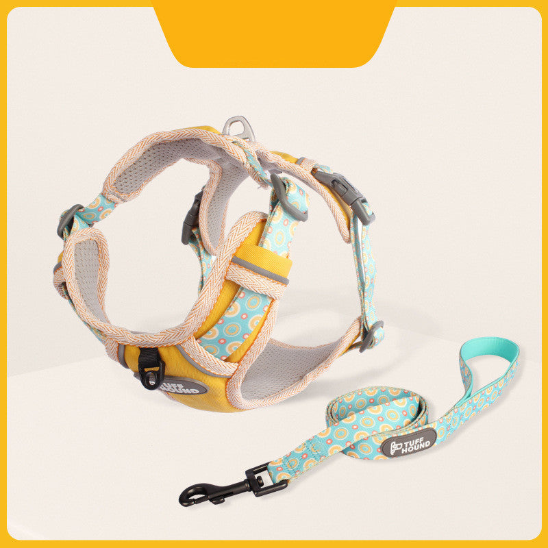 Pet Fashion Simple Chest Strap Leash Set