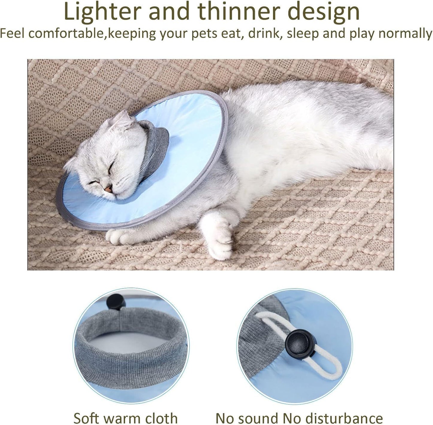 Waterproof Cat Recovery Cone Collar for Pets