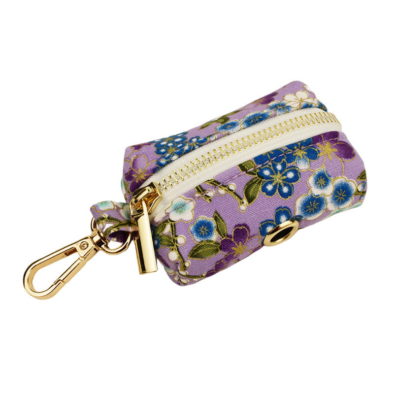 Floral Dog Accessory Set with Poop Bag