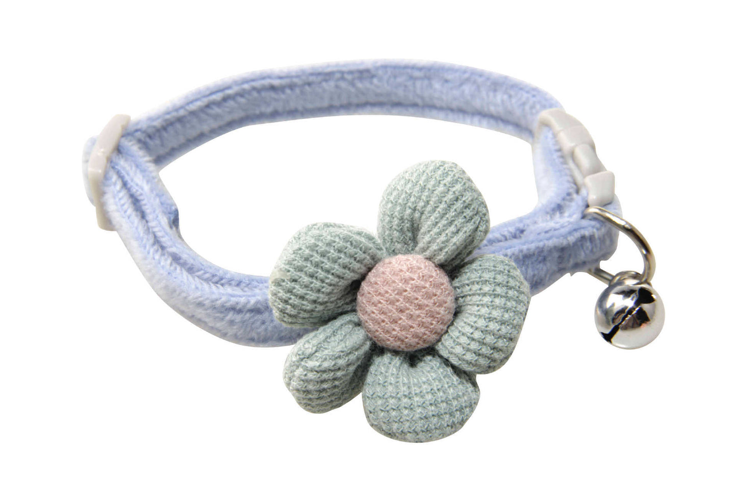 Floral Dog Collar with Bell for Small Dogs