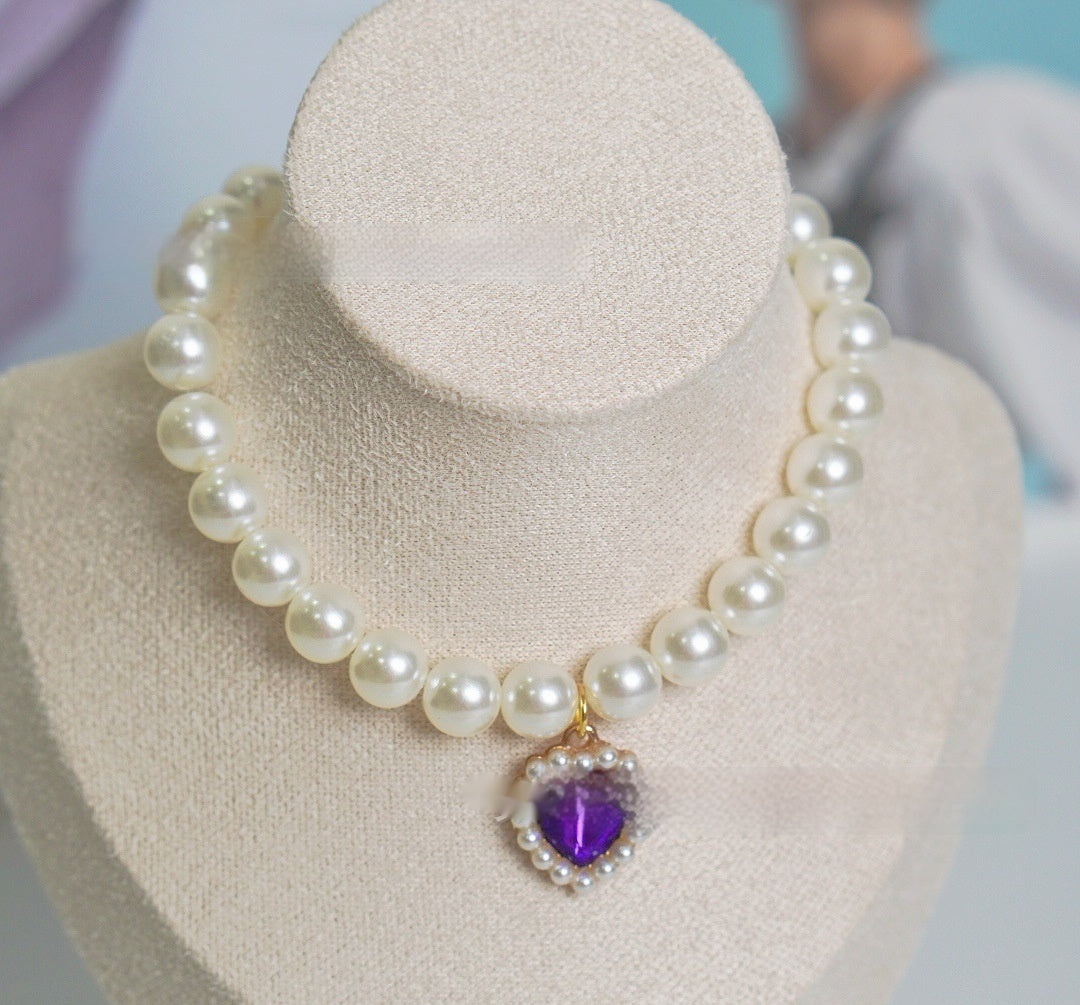 Pearl Love Gem Cat Collar for Stylish Cats