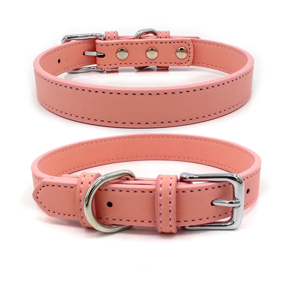 Comfortable PU Leather Pet Collar for Dogs