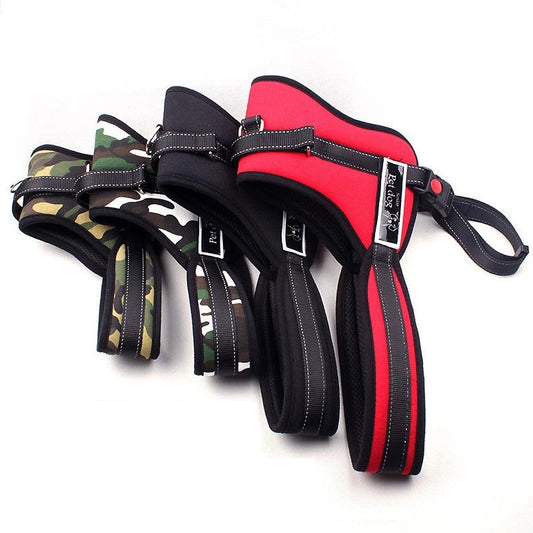 Medium And Large Pet Leash Dog Chest Harness, Outdoor Anti-lost Pet Supplies