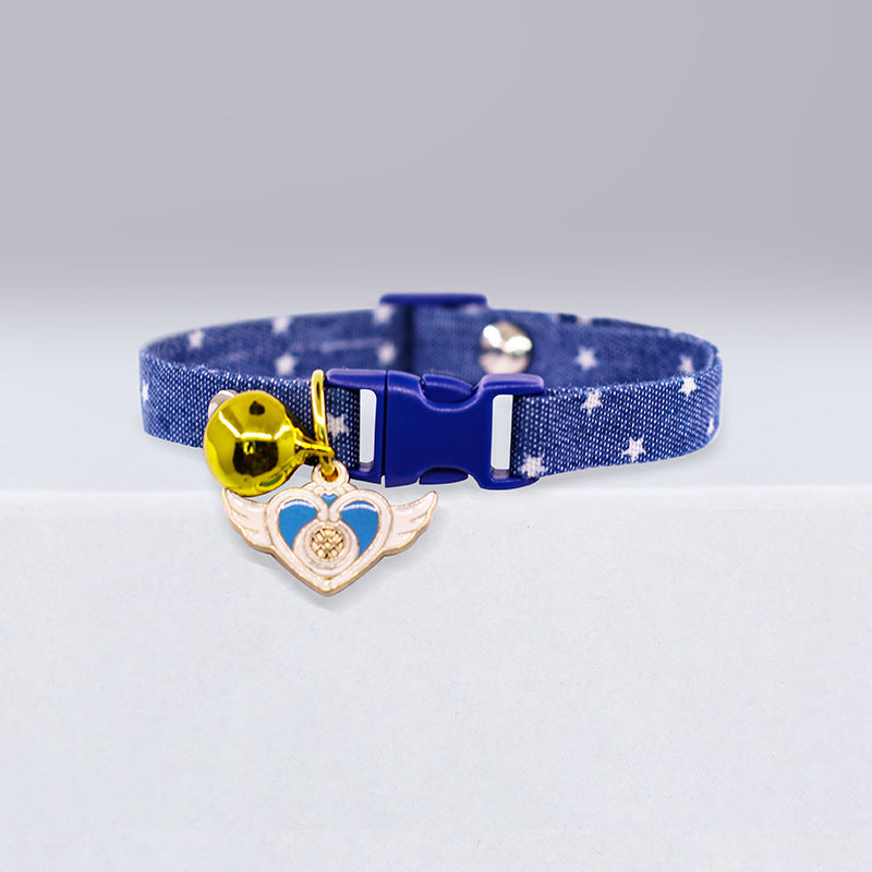 Cute Polka Dot Pet Cat Small Dog Collar