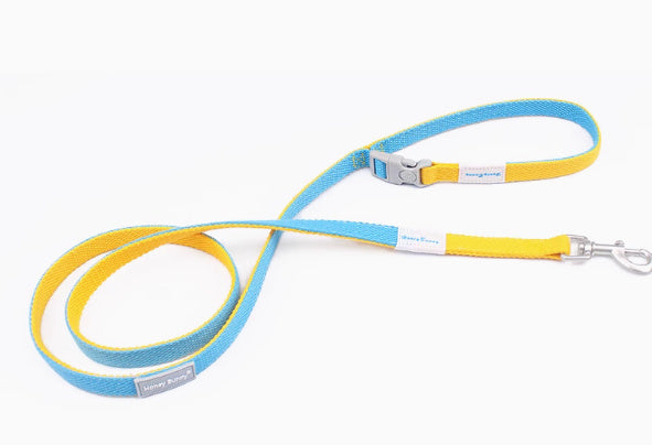 Color Matching Collar Release Buckle Dog Leash Hand Holding Rope Free Bell