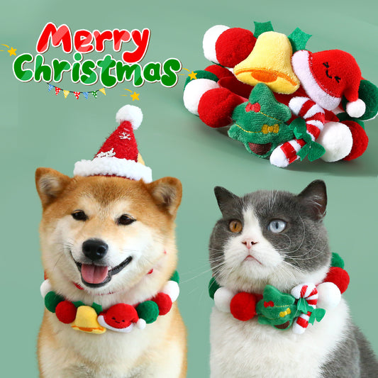Christmas Pet Collar with Festive Designs