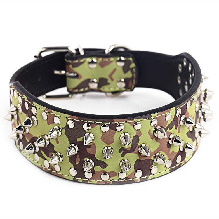 Stylish Bullet Nail Dog Collar for Pets